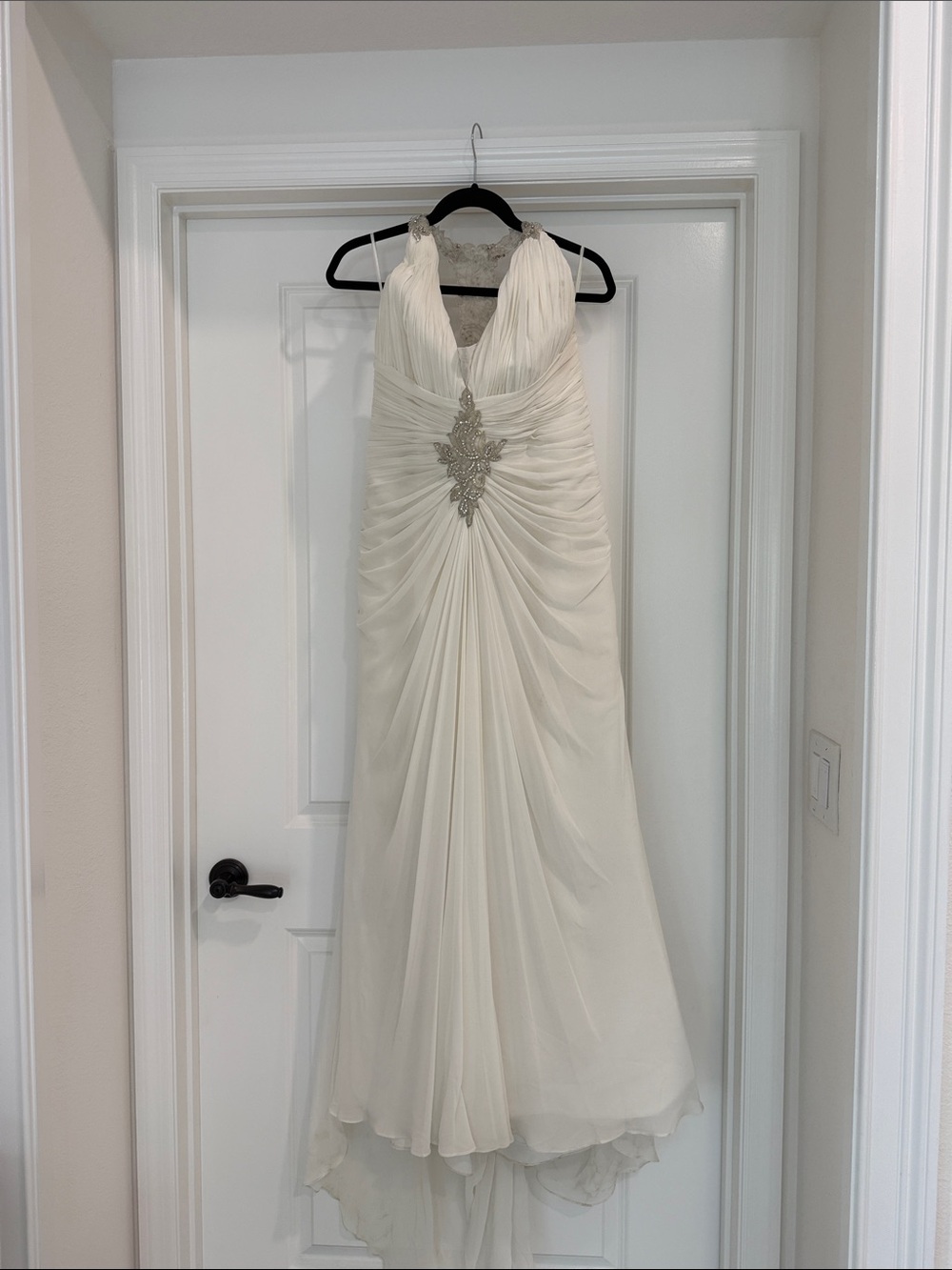 beach wedding gown